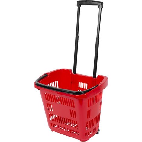Korb Racks Shopper 460x355x420 mm, Einkaufskorb, Teleskopgriff, mit Rädern