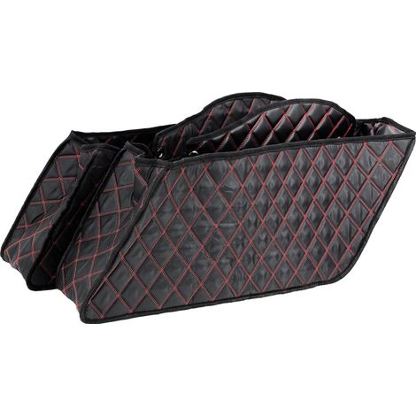 Doublure de sacoche de selle à glissement pour moto Non-étirée Non-effilée Convient pour les sacoches de selle d'usine Touring Road King Road Glide Street Glide Electra Glide 2014 (1/5)