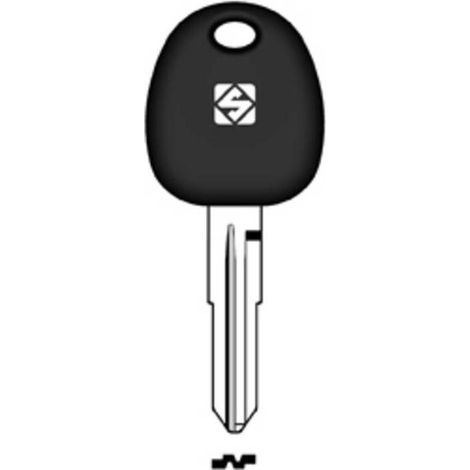 2 x SILCA HYN15TE CHIAVE TRANSPONDER VUOTA OTTONE