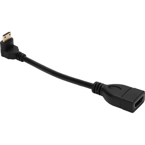 Câble HDMI Mâle-Femelle 15 cm, Cordon de Raccordement Compact Haute Définition (1/5)
