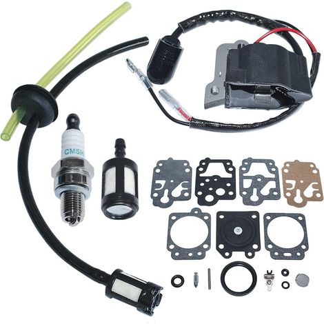 Pièce de moteur Honda Gx35 30500-Z0Z-013 K10-Wyj Bobine d'allumage Kit de ligne de filtre à carburant (1/5)