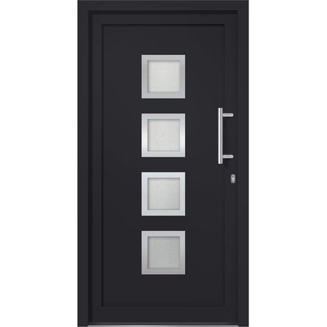 Porte d'entrée Anthracite 108x200 cm vidaXL