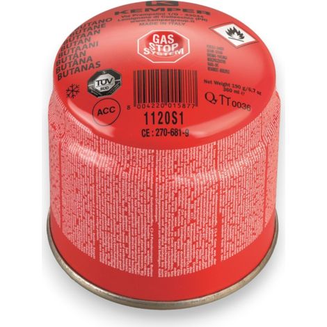 Cartuccia gas per saldatura con valvola di sicurezza 190 gr
