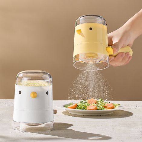 Bottiglia per sale o pepe - dispenser di spezie ricaricabile da 85 ml - grazioso accessorio da cucina - piccolo contenitore per spezie - da tavola o in cucina - decorativo e funzionale