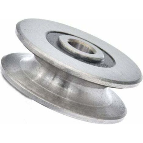 Poulie de roulement à billes en acier inoxydable avec rainure en U profonde de 8 mm, XU, 250 kg, Poulie en métal pour guide de levage, Diamètre intérieur (40 x 13 mm) - KZQ (1/4)
