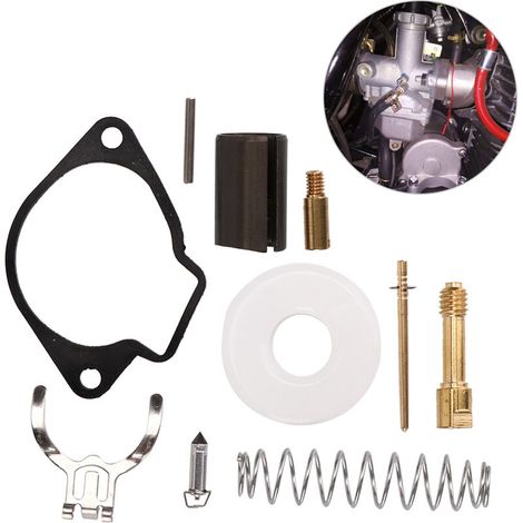 EJ.life Kit de réparation de carburateur universel pièces de système de carburant adaptées pour 2 temps 43CC 47CC 49CC Mini Moto Pocket Bike Moto (1/5)