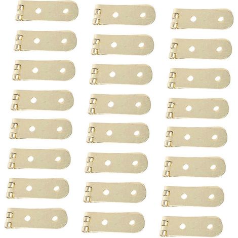 40 petites charnières décoratives pour boîtes à bijoux en bois et meubles à monter soi-même (1/5)