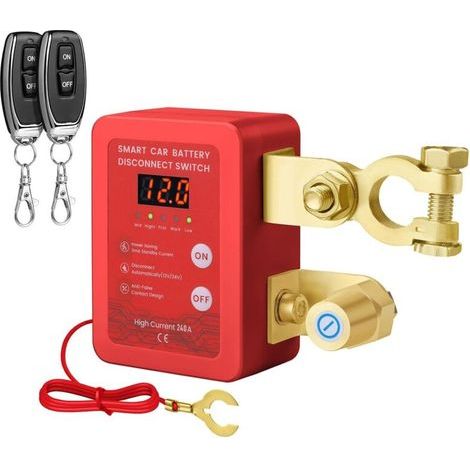 Ferngesteuerter Batterieschutzschalter – 12 V, verhindert Batterieentladung, geeignet für Pkw, Lkw usw. – 1 Stück, rot (1/5)