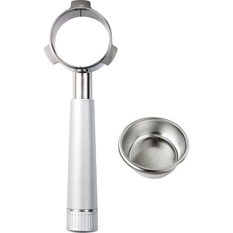 Bodenloser 54-mm-Siebträger für Breville 870, 875, 878 und 880, Edelstahl 304, Griff aus Aluminiumlegierung, Espresso-Extraktion (1/5)