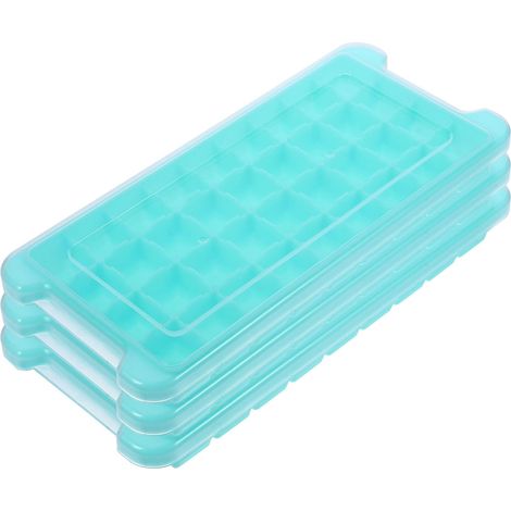 de 3 Bacs à Glaçons en Silicone Couvercle, Facile Démouler, (1/5)