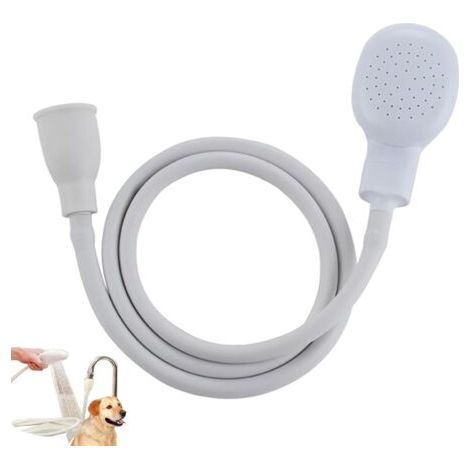 Pommeau De Douche Haute Pression, Pommeau De Douche pour Lavabo, Douchette De Salle De Bain avec Tuyau, Pulvérisateur De Robinet pour Animaux De Compagnie, pour Laver Les Cheveux (1/4)