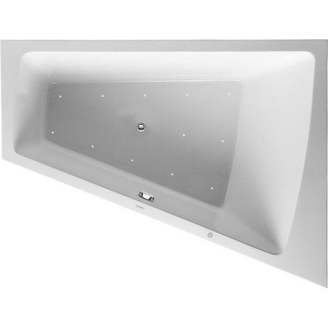 Baignoire bain à remous Duravit PAIOVA 315 l 180x140 blanc 1 dossier incliné droite Air-Syst