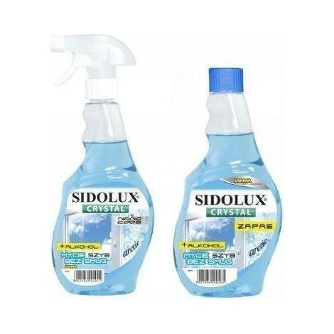 Sidolux Arctic Glasreiniger-Spray 500 ml + Nachfüllpackung 500 ml 1 Stück. (1/2)