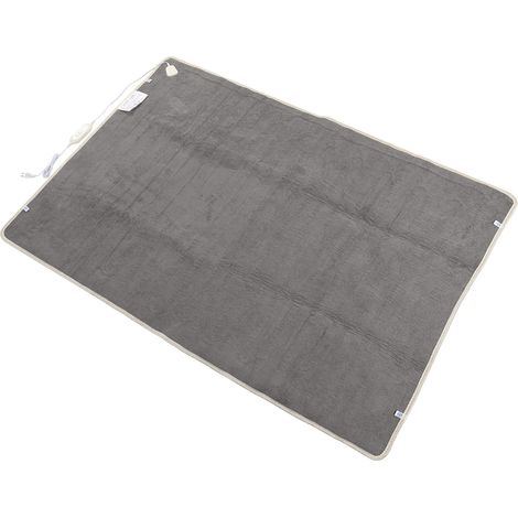 Couverture chauffante électrique 1 commande, chauffage rapide 60s, 180x120cm, 100W, câble long, prise UE 220V, couverture thermique douillette (1/5)