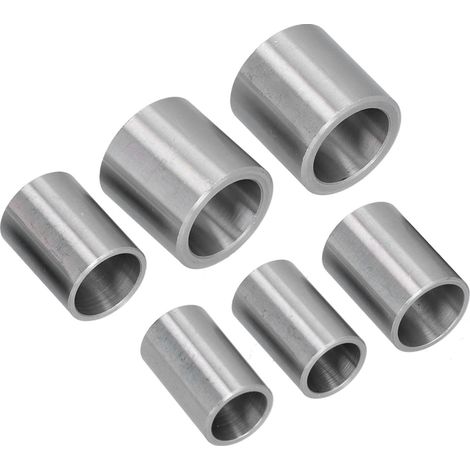 6 Stück Reduzierbuchsen-Adapter mit variablem Durchmesser aus Stahl für Tischschleifmaschinen und Schleifscheiben (1/5)