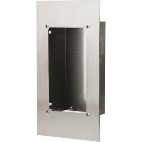 Aiphone – Façade inox pour platine JKDVF et JFDVF – Fixation antivandalisme – Montage discret et protection contre le vandalisme