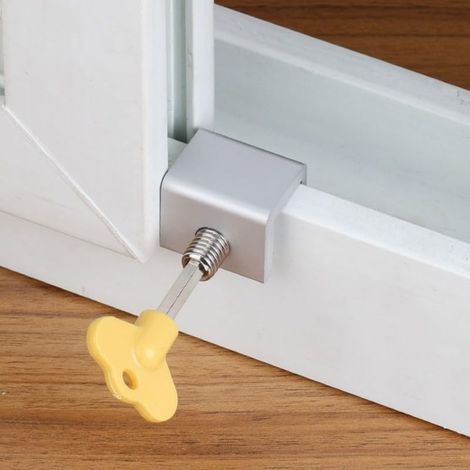 Diese robusten Verriegelungsstopper aus Aluminiumlegierung für Fensterrahmen erhöhen die Sicherheit Ihres Zuhauses und Ihrer Kinder. 8er-Packung.