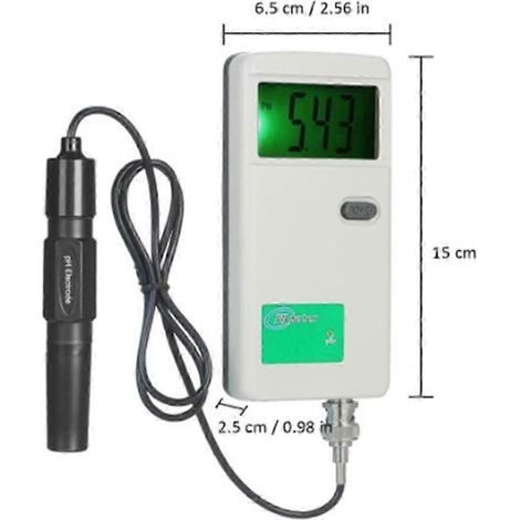 pH-mètre numérique, écran LCD rétroéclairé, pour l'eau potable, les laboratoires, destiné au contrôle régulier de l'acidité.-AquaForge (1/4)