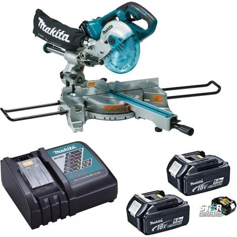 Makita DLS714RTE Slide Compound Mitre Saw 18v 36v LXT 190mm, 2 x 5.0ah + Charger (1/4)