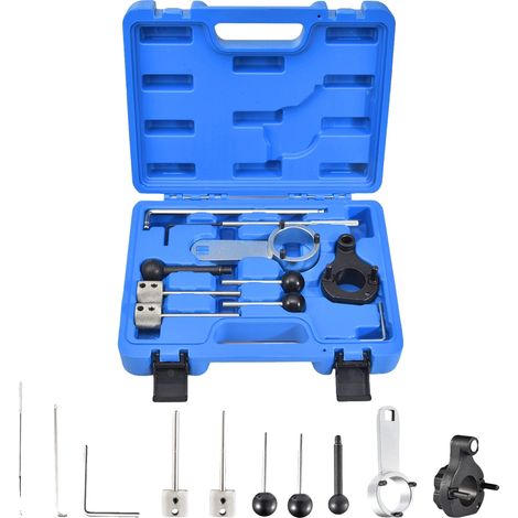 Herramienta de bloqueo de sincronización del cigüeñal, acero al carbono, 10 piezas, caja azul, compatible con T10060A, T3359 (1/5)