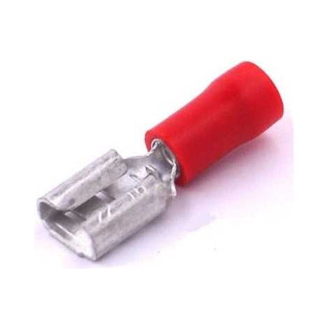 Cosse de câble Femelle 4,8x0,5 Preisolees Rouge