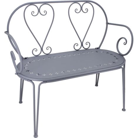 Banc d'extérieur Belle Époque - Gris - 102,8 x 57 x H 87,2 cm - Livraison gratuite (1/2)