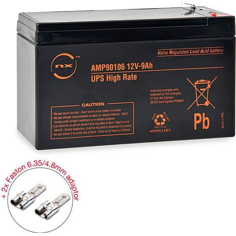 NX - Batterie onduleur (UPS) NX 9-12 UPS High Rate 12V 9Ah F4.8 (1/2)