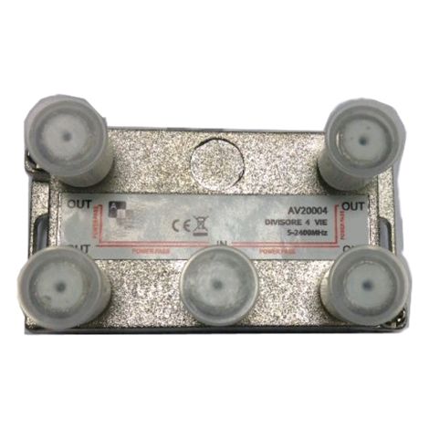 AEV divisore partitore derivatore sdoppiatore splitter 5-2150 Mhz F 4 uscite