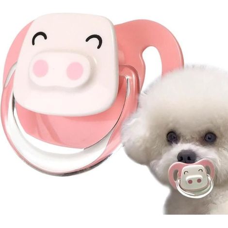Jouet à mâcher pour tétine pour chien,Jouet pour tétine pour chien, Sucette apaisante en silicone chien, Jouet à mâcher pour chiot (1/4)