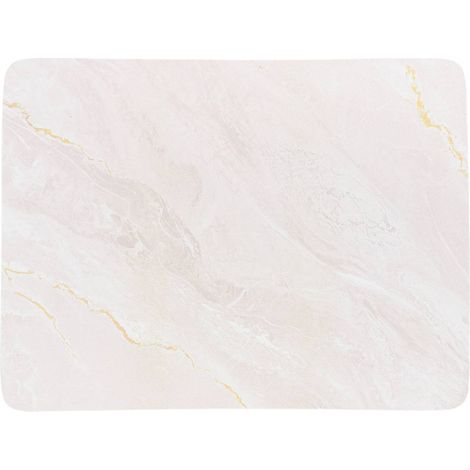Tappetino rettangolare morbido e assorbente 45x60cm - beige effetto marmo - Tendance