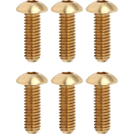 50 vis à six pans creux à tête demi-ronde en cuivre pur, accessoires de quincaillerie, fixations M4 x 12 mm (1/5)