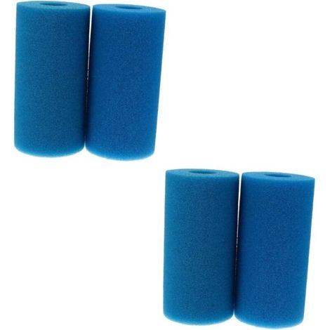 Set mit 4 Filterschwämmen Typ A, Schaumstofffilter für Whirlpools, Schaumstoff-Poolfilter, Schaumstofffilterkartuschen, wiederverwendbar und waschbar, für Whirlpools und Schwimmbäder (1/5)