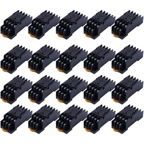 20 supports de relais de puissance sur rail DIN PYF14A, 14 broches, pour MY4NJ HH54P MY4 (1/5)