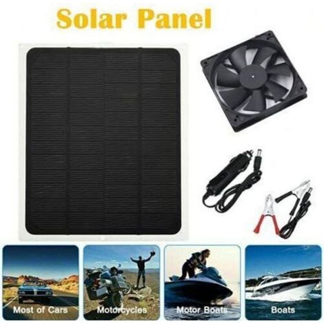 Panneau solaire - - - 12V 20W - Silicium monocristallin - USB 5V étanche (1/4)