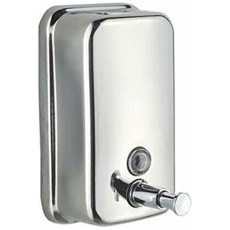 Distributeur de Savon Mural pour Cuisine et Salle de Bain, Distributeur de Savon Liquide 500ML Distributeur de Lotion Acier 304 Inoxydable (1/4)