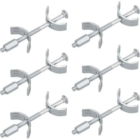Arbeitsplattenverbinder, 100 mm, 6 Stück, Möbelverbinder, Küchenmöbelverbindung zum Montieren, Festziehen und Befestigen, Montagezubehör, Arbeitsplatten-Montageschrauben - Crezuo