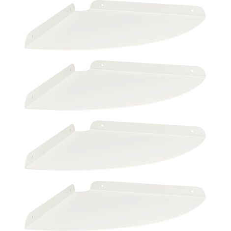 Maison Exclusive - Schwebendes Regal mit Regal 4 pcs Weiß 30 x 30