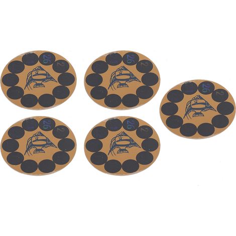 Lot de 5 thermomètres adhésifs ronds pour aquarium, faciles à lire. (1/5)