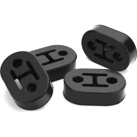 4PCS Cintre support d'échappement de voiture 2 trous, silent bloc echappement en caoutchouc pour la plupart des voitures