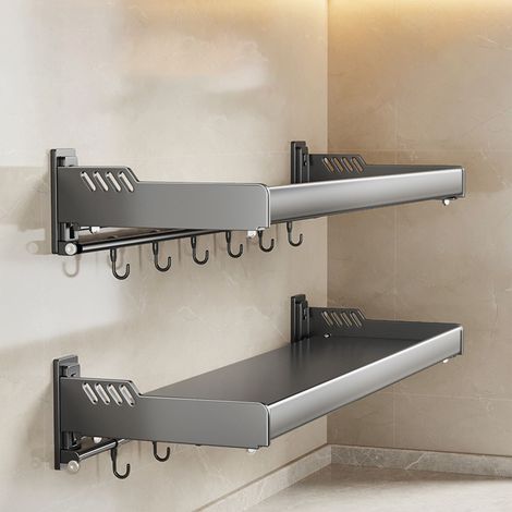 Étagère à épices murale sans perçage pour four à micro-ondes, étagère de rangement murale multifonctionnelle pour condiments (1/5)