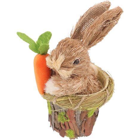 Osterhase Ornament Hase Deko Aus Stroh Osterhasen Modell