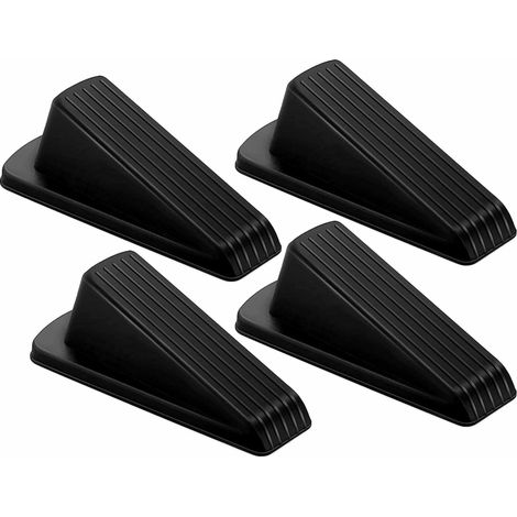 Beyamis Cales de porte en caoutchouc (lot de 4) - Noires (1/5)