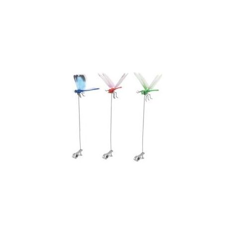 Pince à libellule artificielle pour pelouse et jardin, pince décorative libellule artificielle, dispositif anti-mouches d'extérieur (1/4)