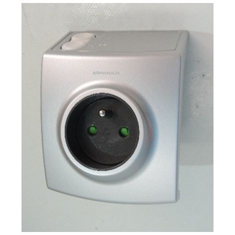 Récepteur mobile radio HF prise 2P+T 16A pour commande d'éclairage par radiofréquence INITIA ARNOULD 69315 (1/2)