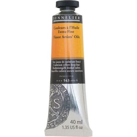 Sennelier Couleurs à l'huile : 40ml Jaune Cadmium profond Hue