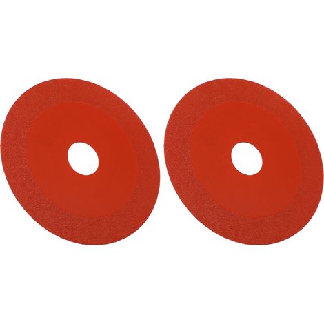 2 Disques Diamant pour Meuleuse, Lames de Scie pour Céramique et Verre, Coupe Précise, Rouge (1/5)