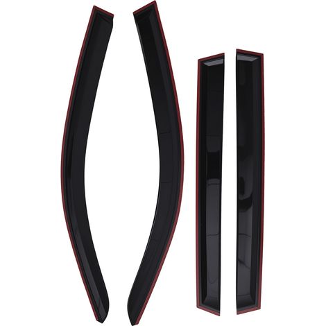 Door Guard Shields for BMW X3 F25 2011-2017 Outside Mount Rain Visors Black (1/5)