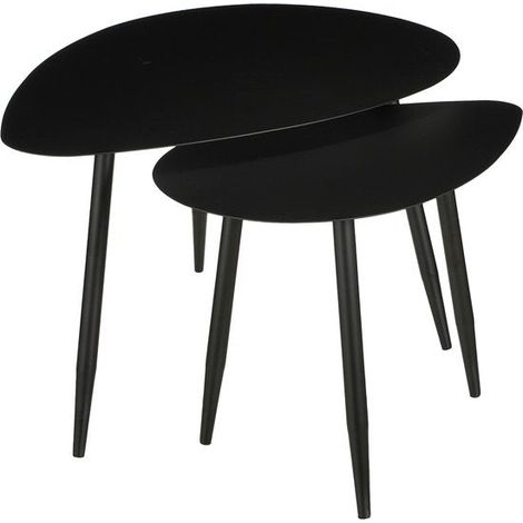 Mica Decorations Table d'appoint Noir H47xl60xL80cm (1/5)