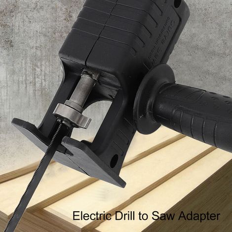 [Adaptateur] Adaptateur multifonction pour scie alternative et à chantourner électrique ABS et acier pour tout bois PVC métal avec 3 lames + poignée (1/4)