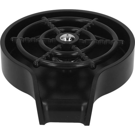 Rince-verres automatique haute pression pour évier de bar, lave-tasses et nettoyeur de bouteilles de cuisine avec base en ABS noir (1/5)